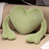 Valentine's Heart-Shaped Velvet Throw Pillow Backrest - Cozy Gift for Girls