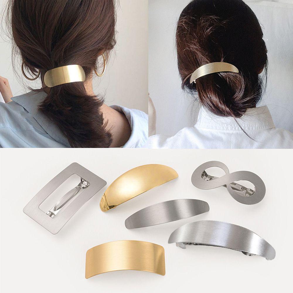 

Korean Girls Metal Geometric Ponytail Barrette Hair Accessories Ponytail Clips Hairgrips Hair Clips