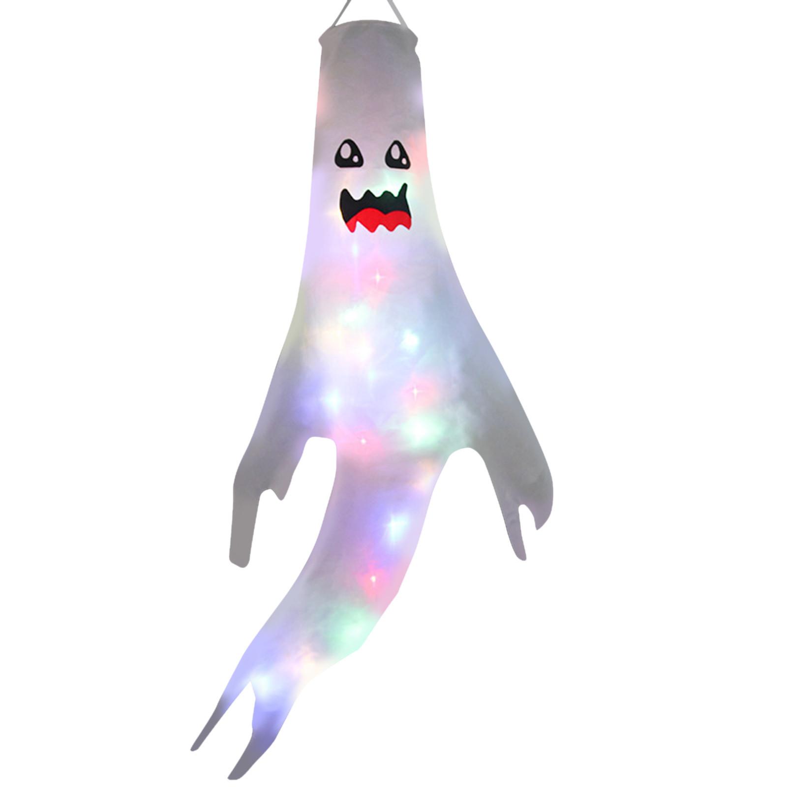 

Хэллоуин призрак ветроуказатели висячие украшения флаг ветровые носки для наружного декора One Size