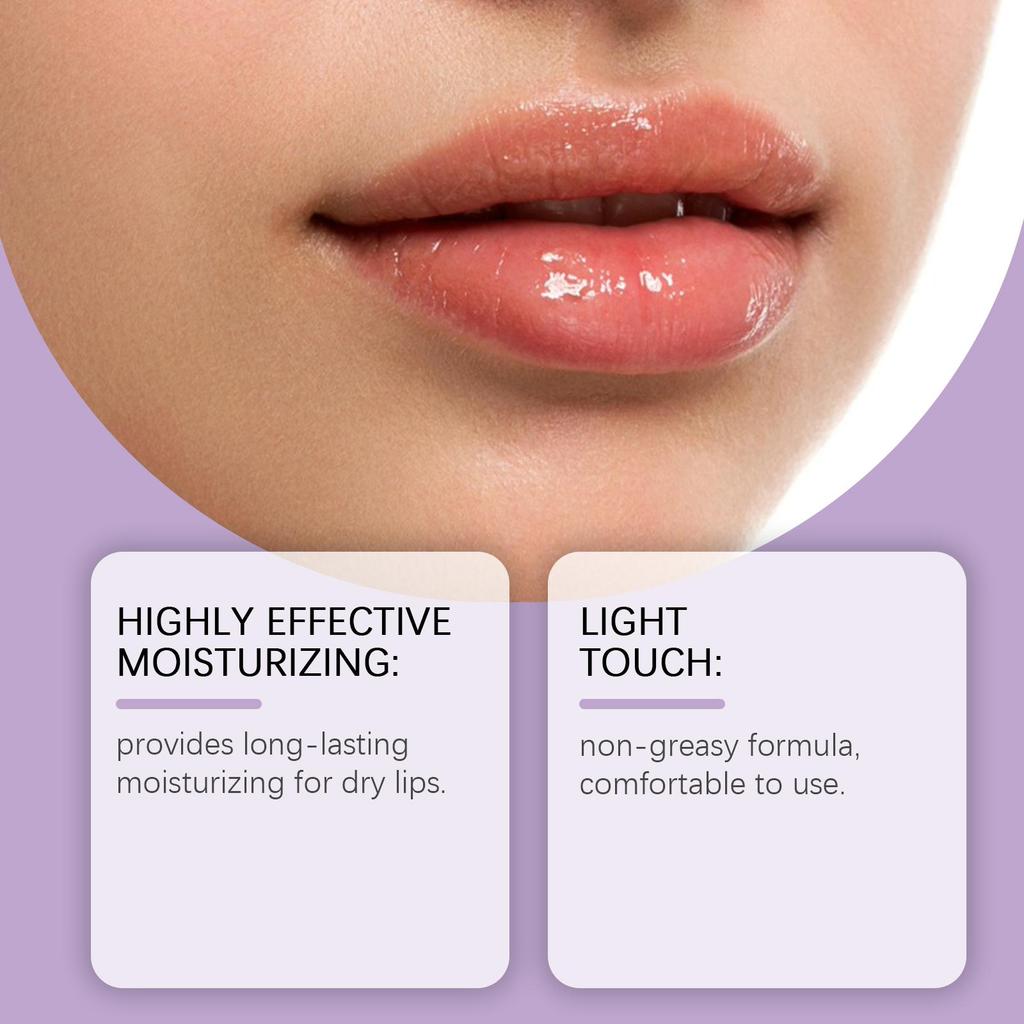 EELHOE Moisturizing Lip Balm Gently Cares for the Lips To Improve Dryness, Peeling, Smooth and Shiny Daily Lip Care 1pcs