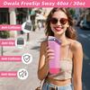 2Pcs Silicone Boot for Owala 30oz & 40oz FreeSip Sway Bottles & Tumblers, Accessories for Owala - Rose red