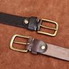 Belt Men's Diamond Laser Engraving Embossed First Layer Cowhide Leather Personality Trend Niche Casual Pin Buckle Belt
