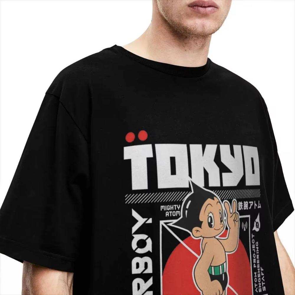 Iron-Armed Mighty Atom Astro Boy Apparel T-Shirts Men Women Japan Manga AstroBoy Novelty Cotton Graphic Printing Tee