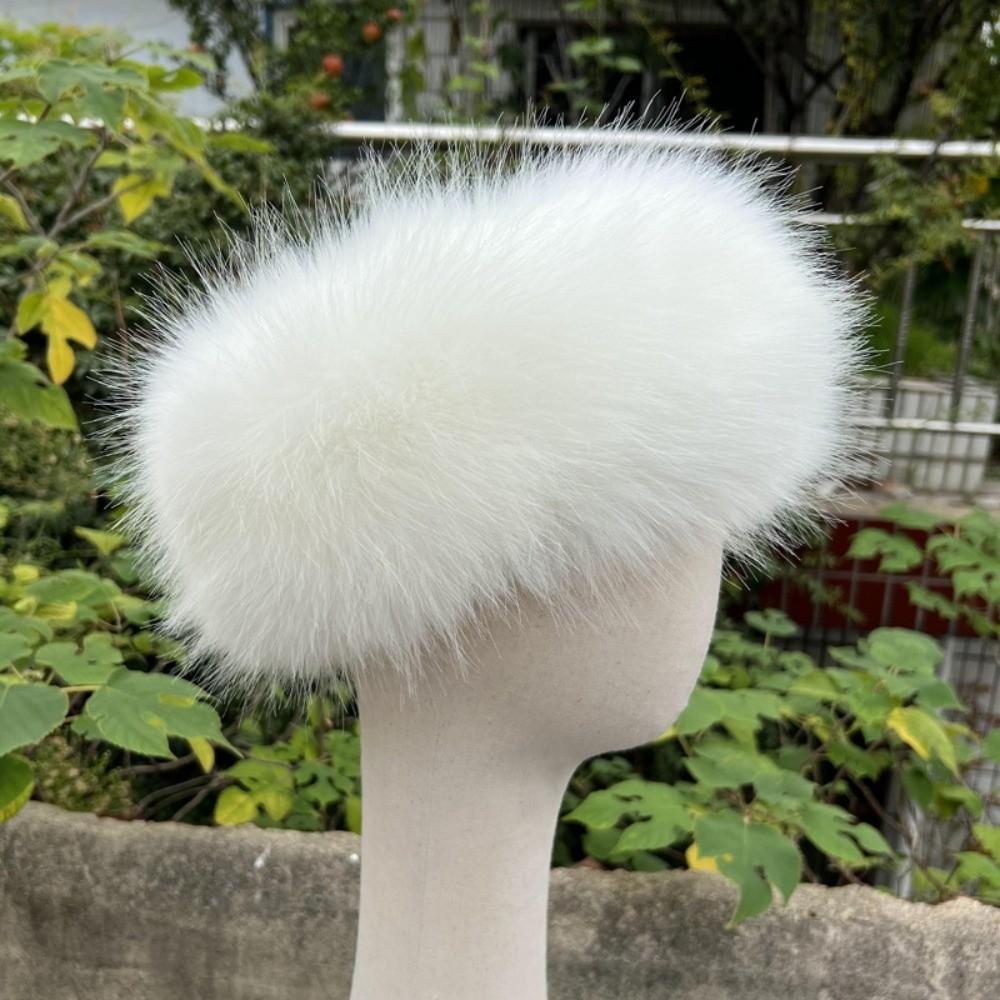 Thicken Warm Empty Top Fur Hat Faux Fur Fur Headwrap Simple No Top Hairband  Female