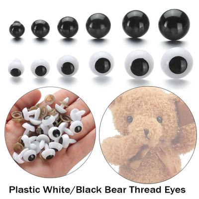 10/12/14/16/18/20mm Accessories DIY Safety Animal Toy Plastic Eyes Eyeball Doll Making Crafts