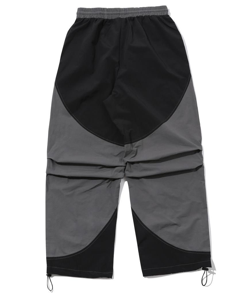 CPGN STUDIO Round Cut Dart Nylon Pants Black