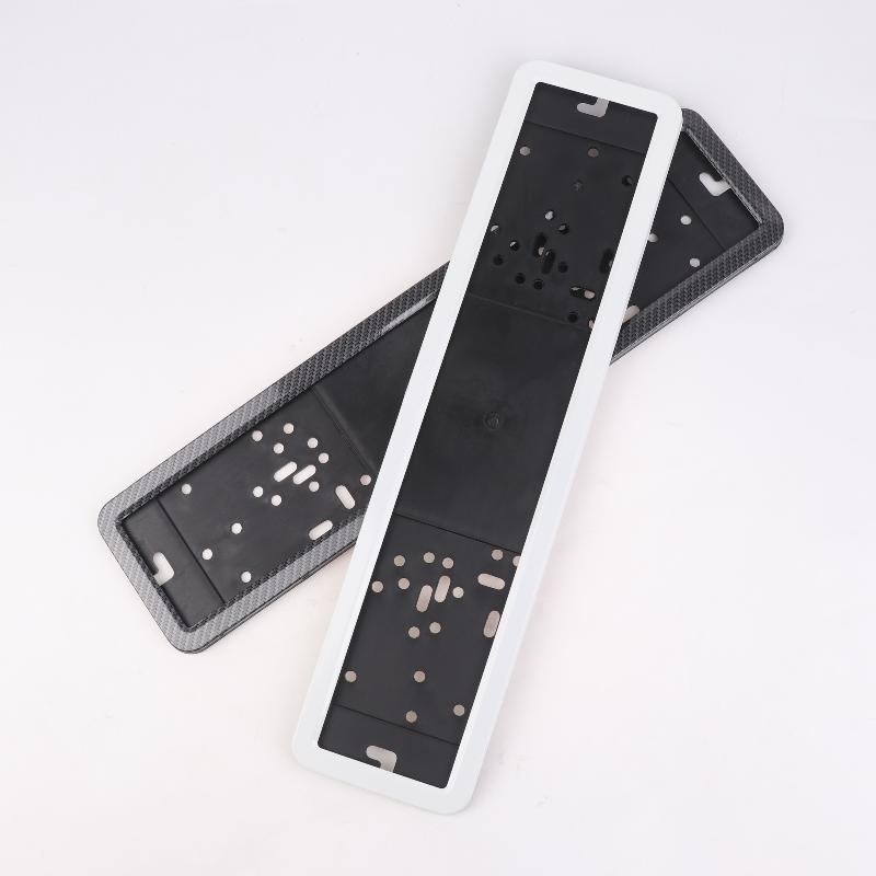 1Pcs Standard License Plate Stainless Steel Metal Frame Cover Ru Ua Eu Number Plate Holder Black License Plate Holder Mount
