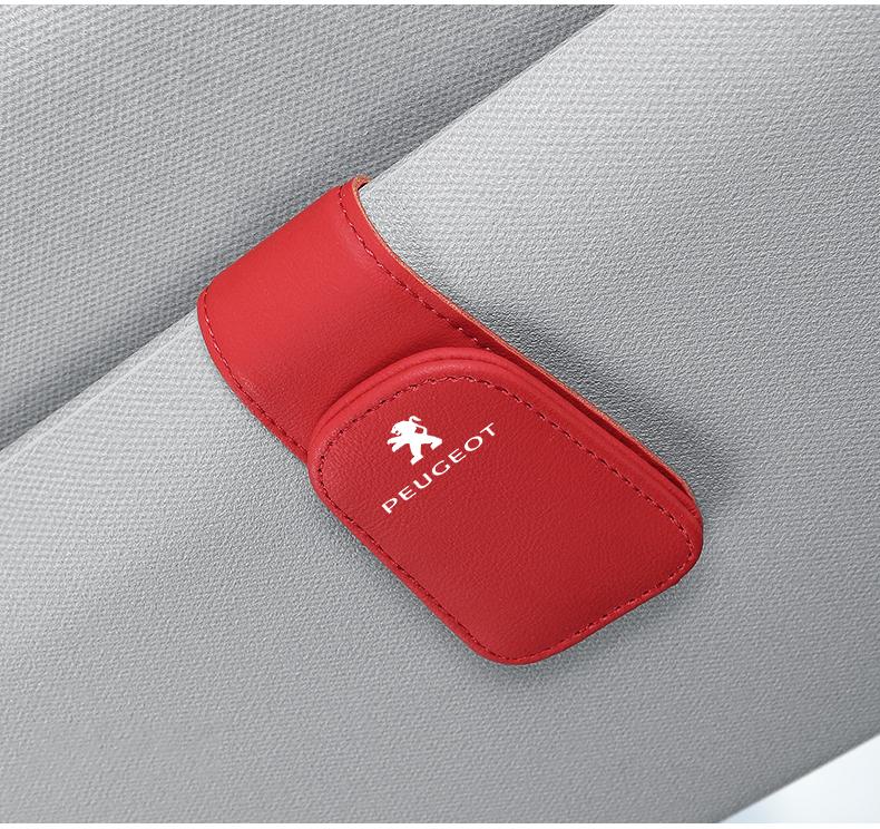 Peugeot Car Sunshade Glasses Clip Storage Brace Accessories For Peugeot 107 C 408 4008 308 3008 5008 508 2008 208 301 106 205 307