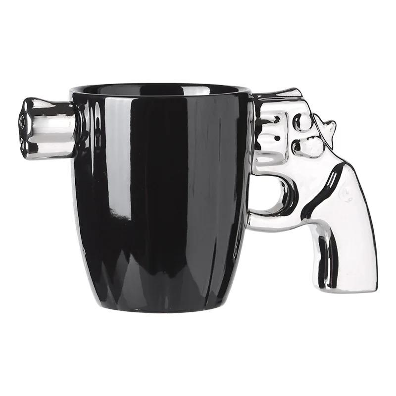 ceramic gun mug cup pistol gun handle mug cup sheriff mug
