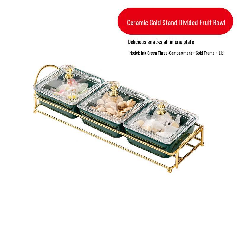 European Style Ceramic Divided Serving Dish Set