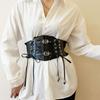 Adjustable Corset Belt Leather Wide Waist Corset Fashion Lace Cummerbunds  Outfits
