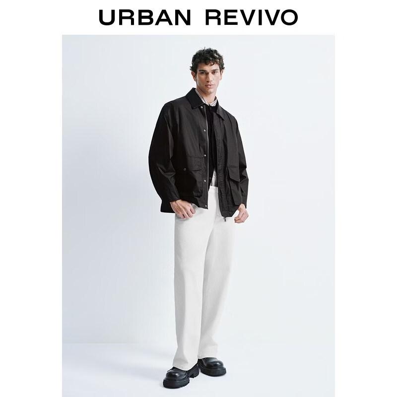 UR Men s Lapel Collar Workwear Jacket L