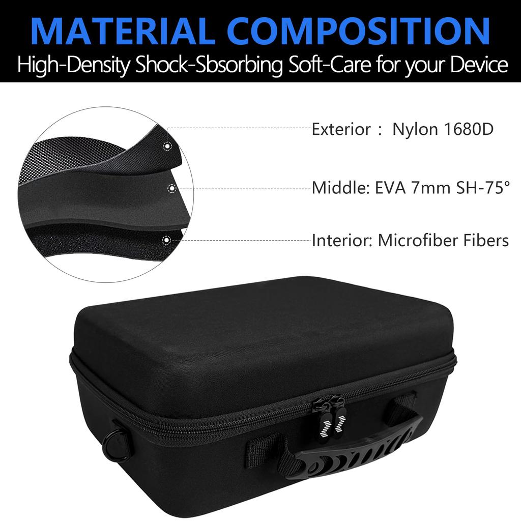 Musiin Vocal Performer Case for Boss Vocal Effects and Loop Station Comfortable Handle and Adjustable Shoulder Strap for and Portable Shockproof