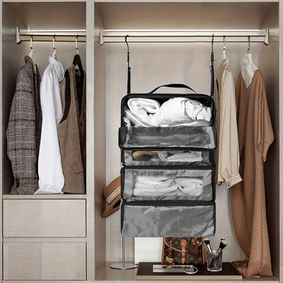 Suitcase Organizers, Travel Luggage Organizers, Portable Hanging Travel Shelves, Foldable Hanging Packing Small Compartments