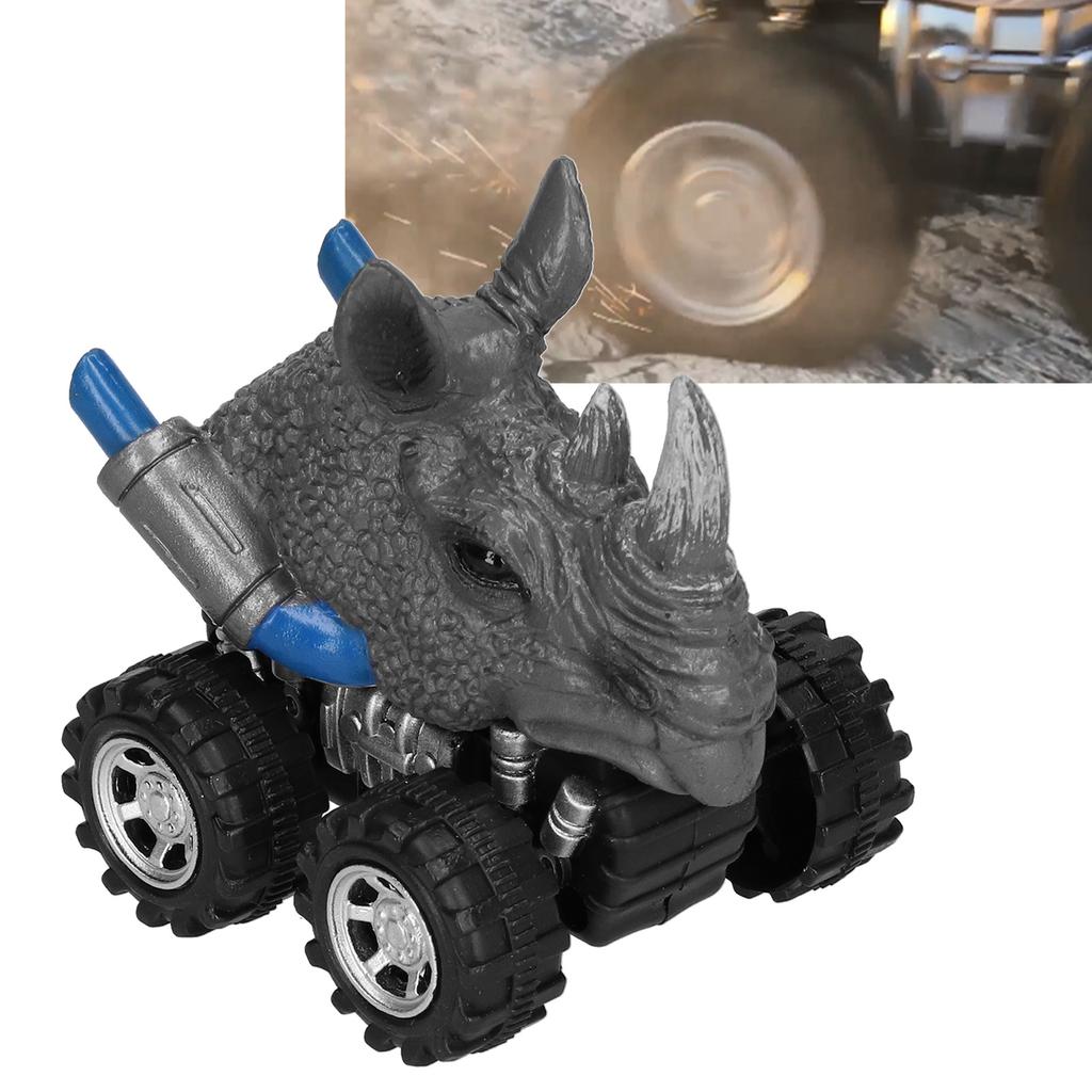 Educational Simulation Animal Model Pull Back Car Toy Four Wheel Drive Vehicles Toy for Kids