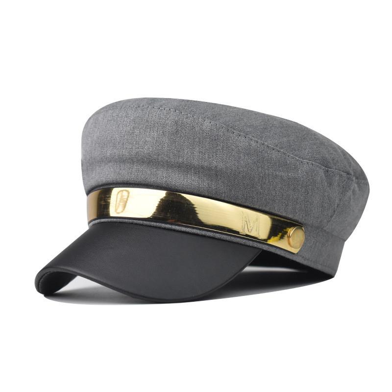 Female Beret Cap For Fall Winter Cotton Material With Short Visor And Sun Protection For Outdoor Activities