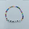 Colorful Beaded Bracelet Rainbow Friendship Bracelet Elastic Stretch Letter Beaded Bracelets for Kids Girls