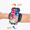 Running Armband Sports Arm Band Adjustable Cell Phone Holder 360 Degree Rotating Sports Wristband for Gym Workout
