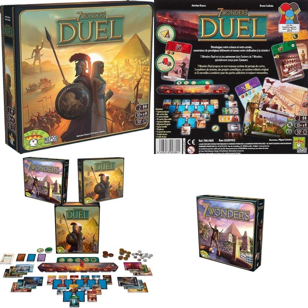 Epic Duel Of 7 Wonders Family Card Game For 2 Players