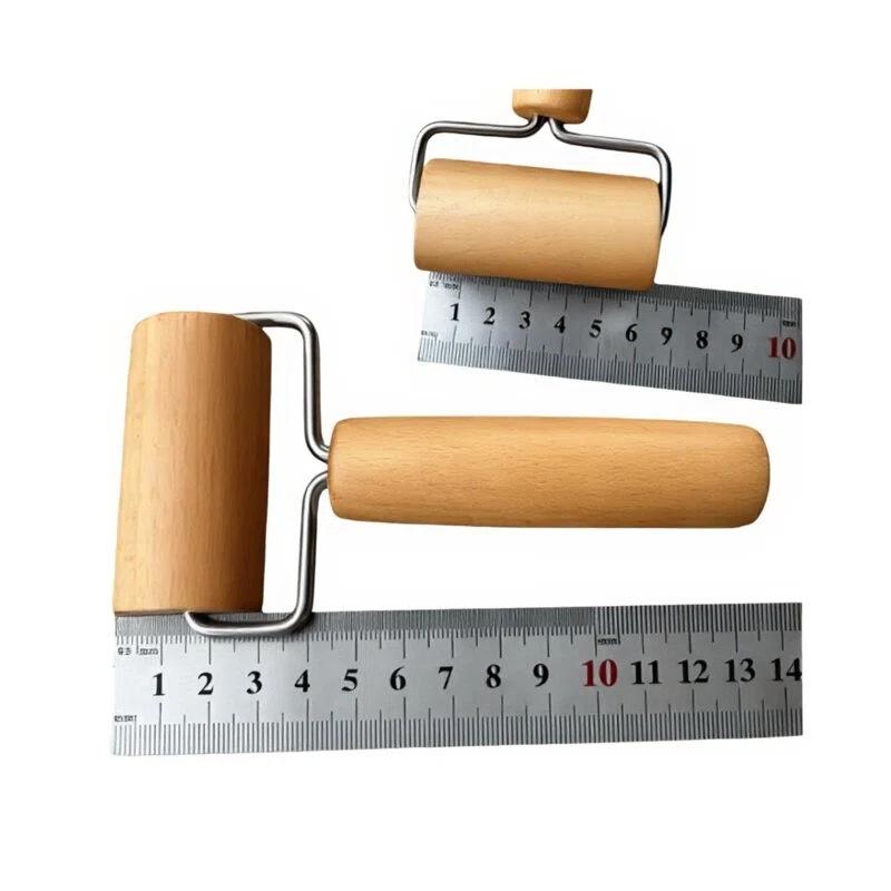Скалка из бука с ручкой из массива дерева для выпечки, пиццы и пельменей Single Head Roller: Small