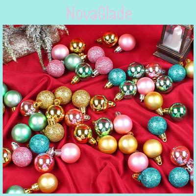 Christmas Ornament Ball With Christmas Tree Decor For Holiday Gift And Celebration