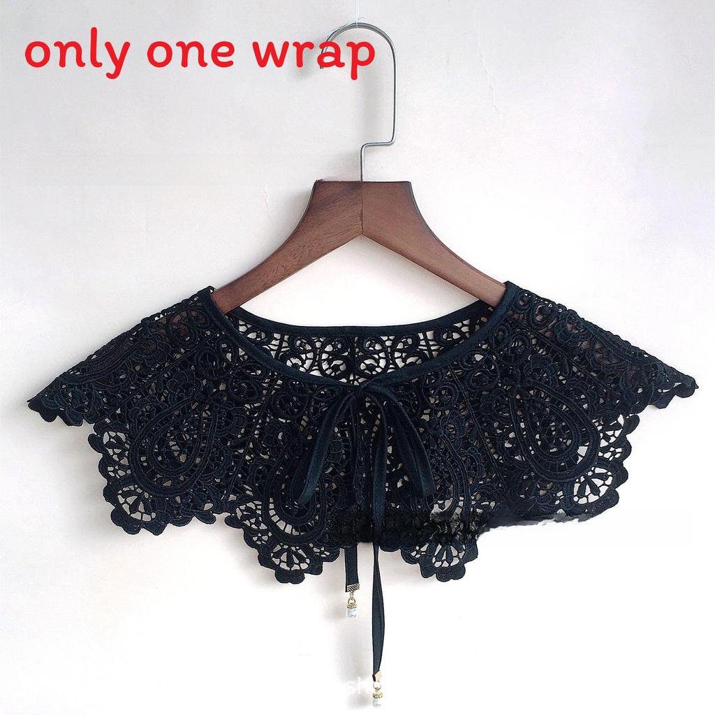 Hanfu Cloud Shoulder Embellishments With Flower Lace For Women Fashion Accessories