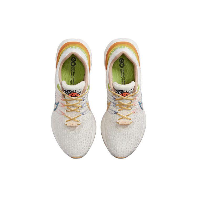 Nike React Infinity Run Flyknit 3 Sail Hot Curry Herren Sneakers Weiß Rift-Blau DV1744-141