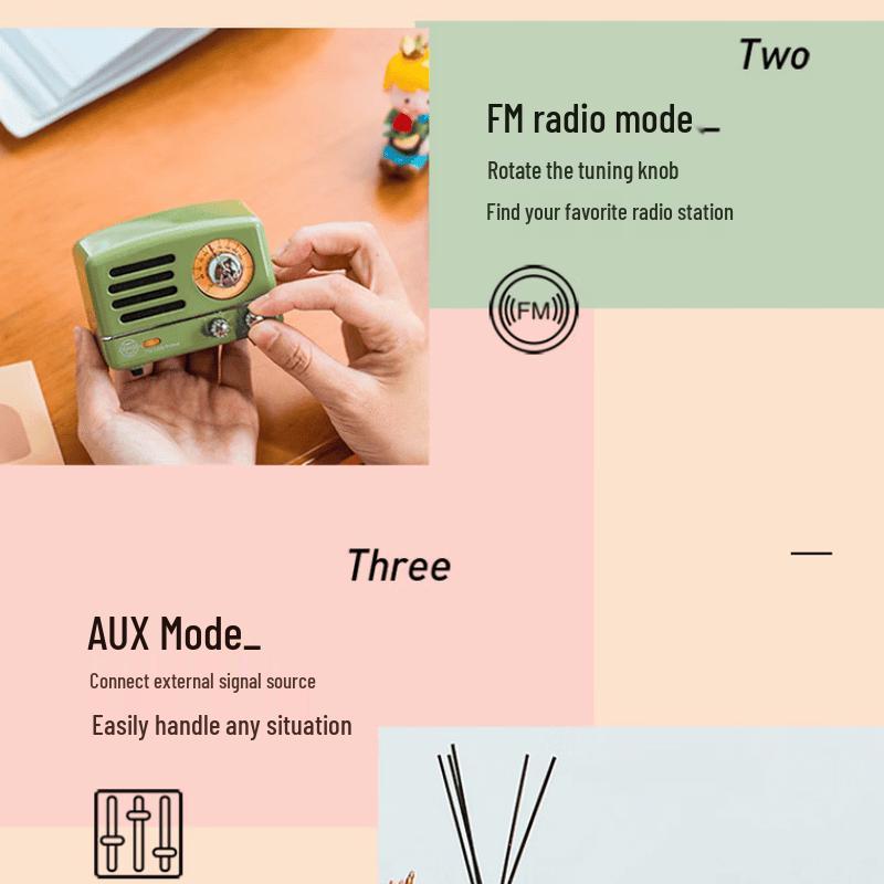 Elvis Radio OTR Little Prince MW-2A Portable FM/Bluetooth Speaker (CN version)