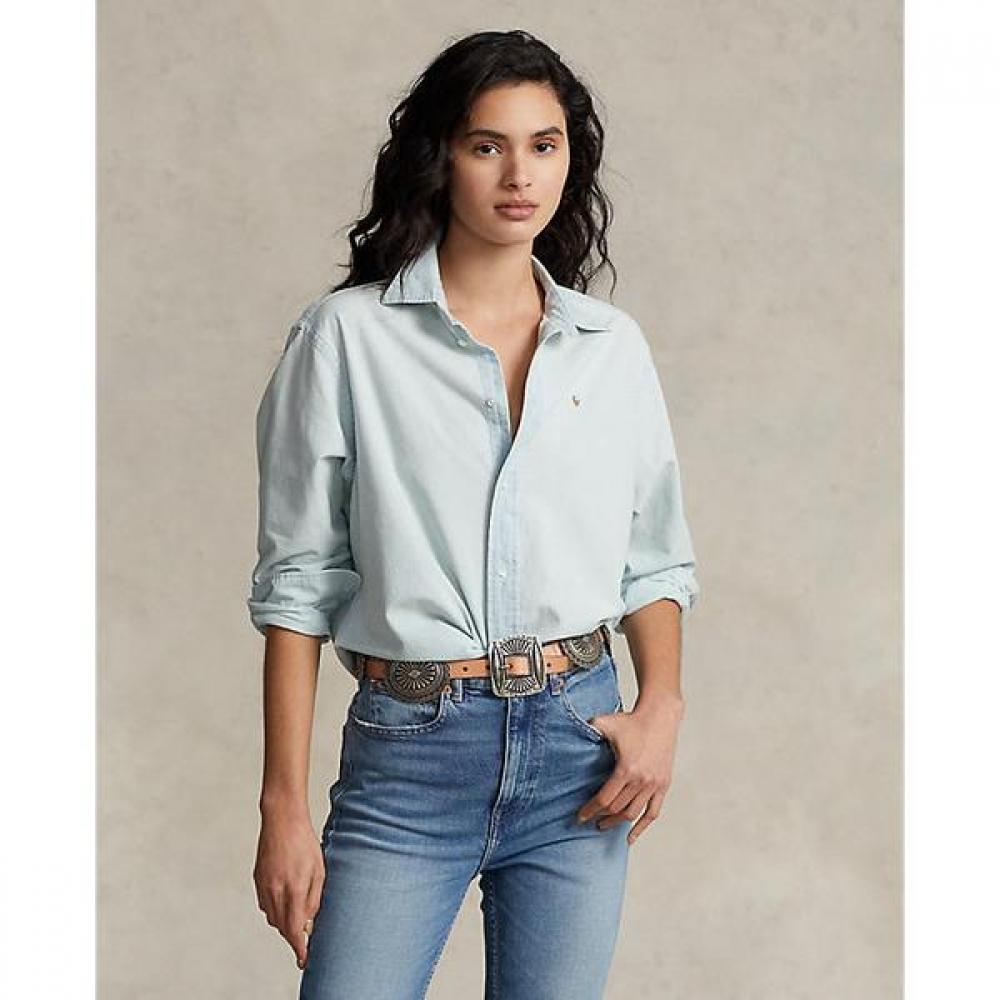 Polo Ralph Lauren Women Relaxed Fit Chambray Shirt  Wmposhtndo20345450 XS