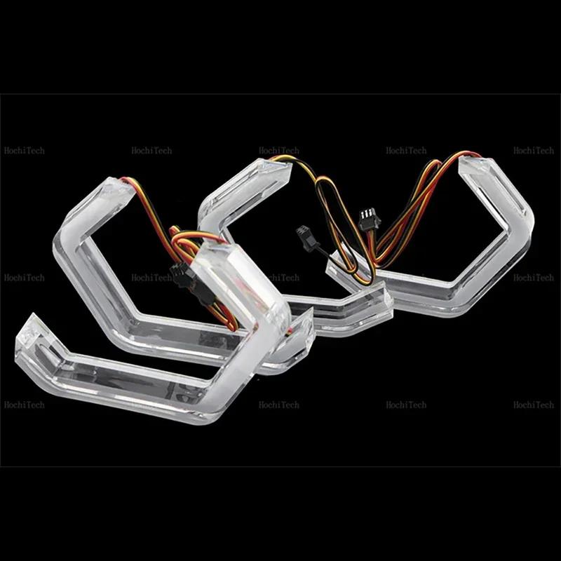 For BMW 7 Series F01 F02 F03 F04 2009-2015 Dynamic Car-styling Multi-colored App Control LED Rings M4 Style Turn Signal Light