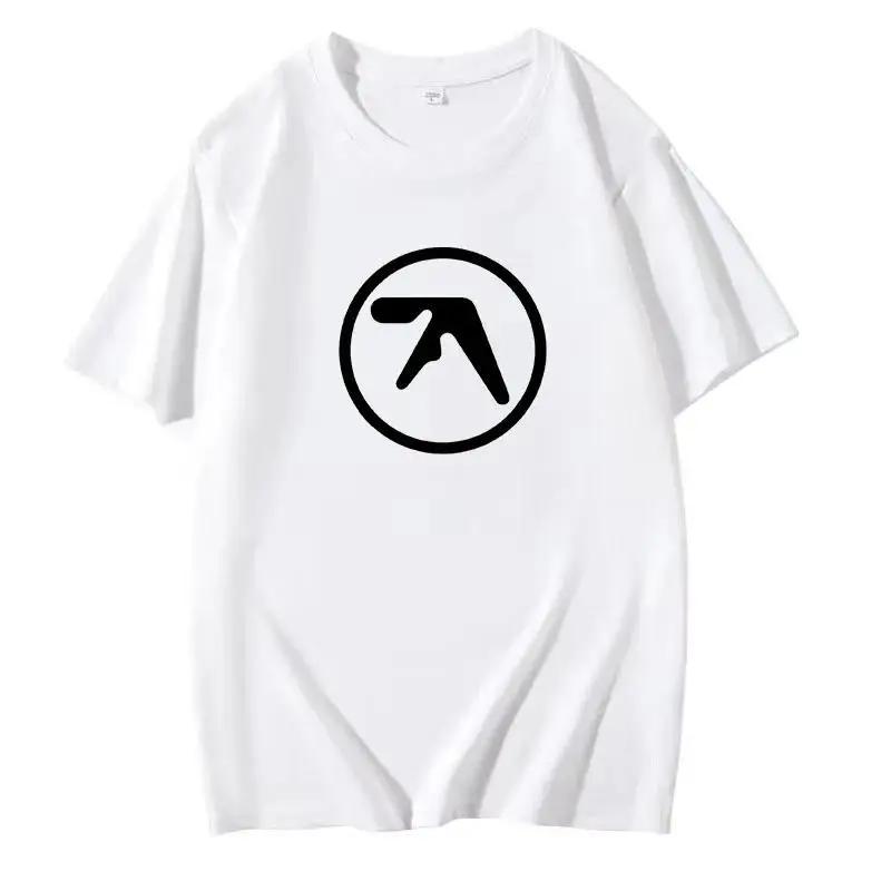 2025 Men's Black T-Shirt Men T Shirt Print Short Sleeve T-shirt Male Funny Present Fashion Aphex Twin Short Sleeves