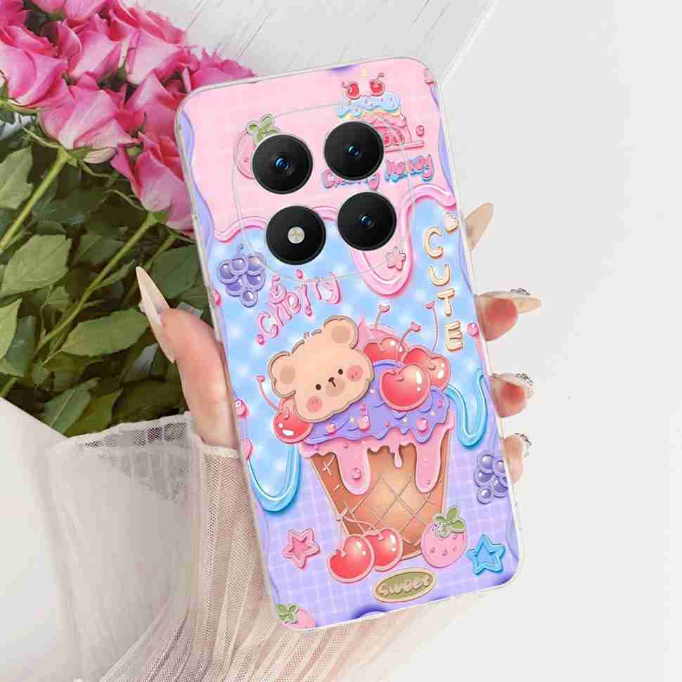 Für Xiaomi Redmi Note 15 Pro Plus ProPlus 5G Hülle Blume Cartoon Hülle Weiche Silikonhülle Für Redmi Note 15 Pro+ Hülle
