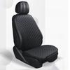1PC Car Seat Cushion Four Seasons Universal Leather Rhombus Embroidered Seat Cushion Non-slip Cushion Seat Cover