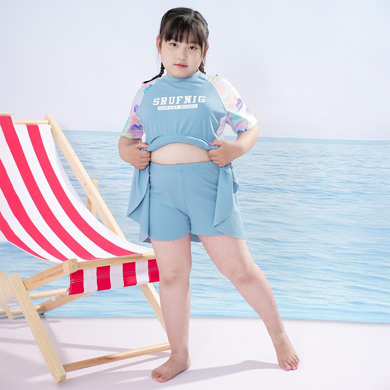 

Plus Size Girls Swimsuit with Tummy Control - New Summer Style for Ages 12 and Up 170