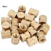 5mm Closed End Inlay Knurled Copper Nut Fastener Accessory Embedded Knurled Nut Set(M5*7)
