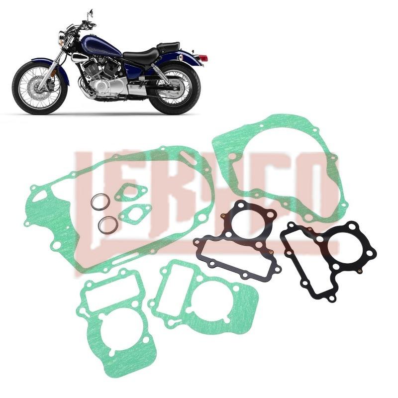 Motorcycle Complete Rebuild Full Cylinder Head Gasket Mat Pad Crankcase Clutch Cover Repair Kit for Yamaha Virago 250 XV250 125