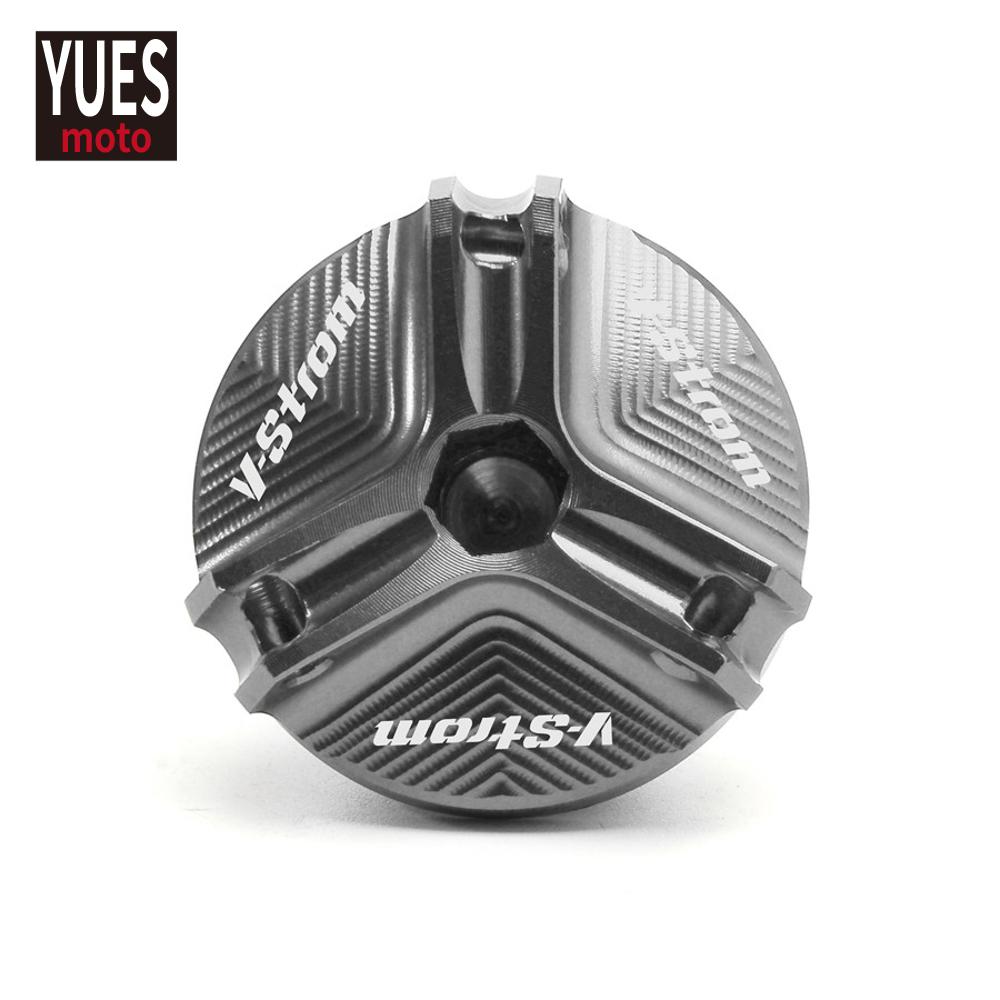 Motorcycle Accessories Oil Filler Cover Engine Plug Cap For Suzuki V-Strom 250 DL250 DL650 DL1000 VStrom 650 1000 1050