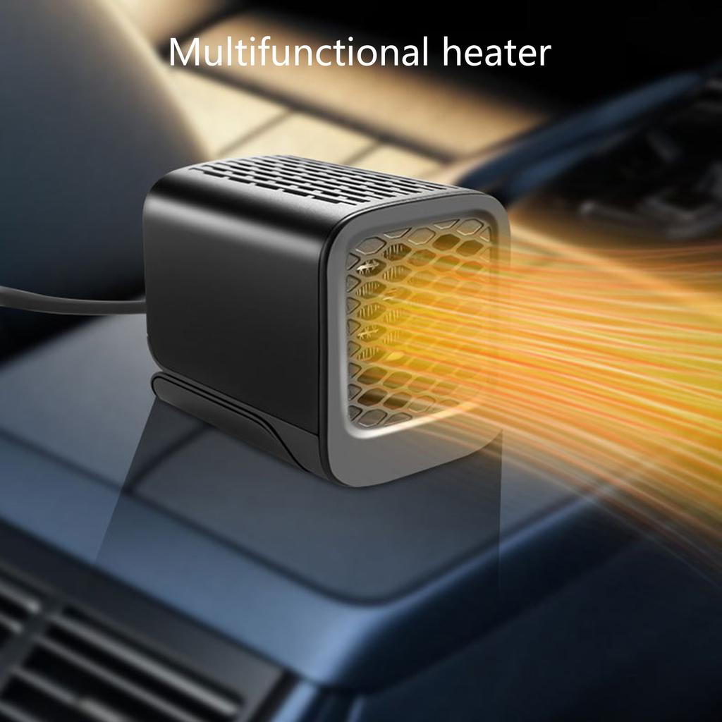 Car Heater, 120W Car Fans 2 In 1 Heating & Cooling 360 Adjustable Thermostat Fast Heating Defrost Defogger