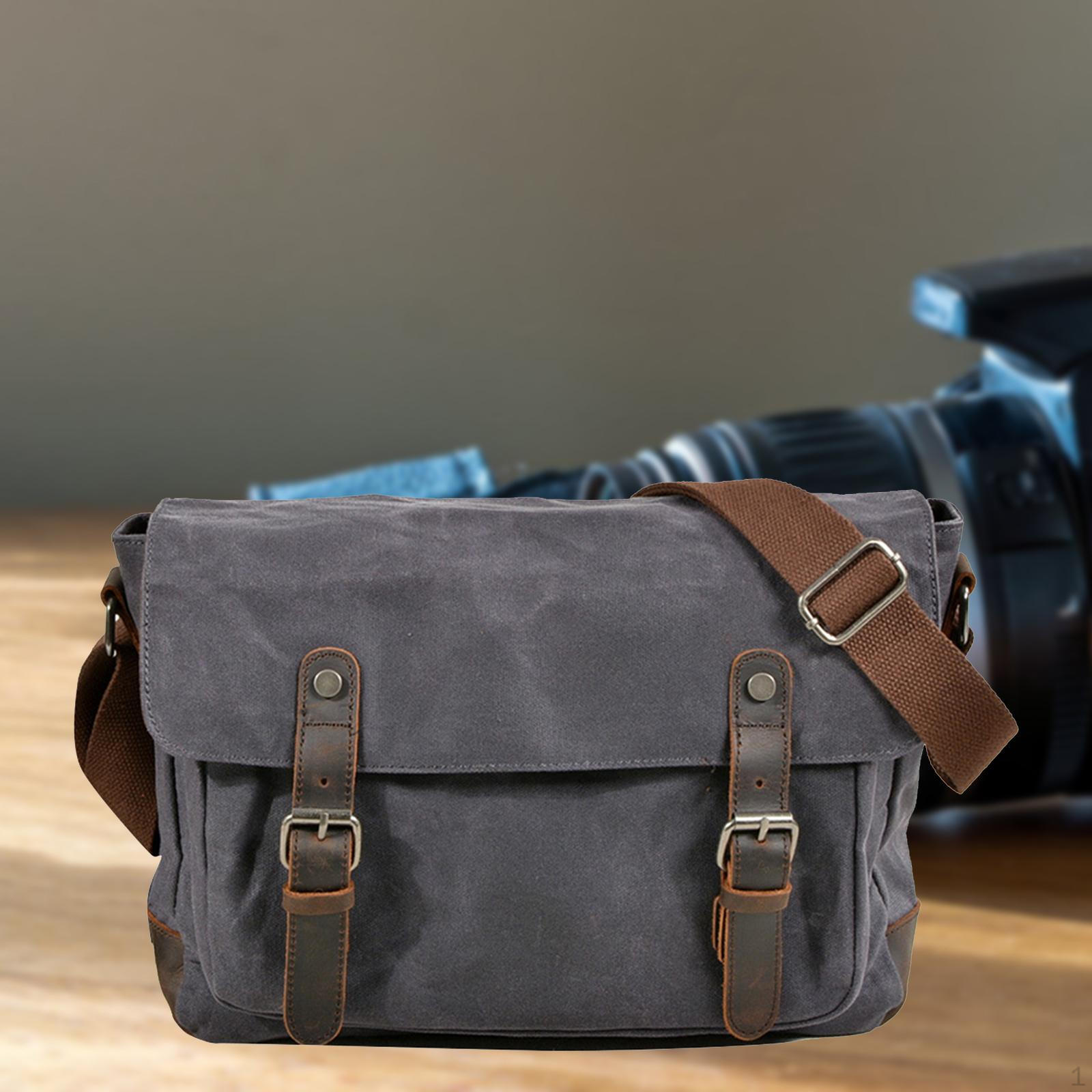 

Сумка для камеры Чехол Профессиональный Компактный Внутренние отделения Фотография Маленький темно серый