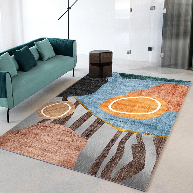Nordic Light Luxury Carpet Fully Covered Living Room Sofa Carpet Tea Table Mat Bedroom Thickened Splicing Carpet