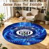 Round Rug Custom NameWest Bromwich Albion FC Pattern Non Slip Carpet Home Floor Decor