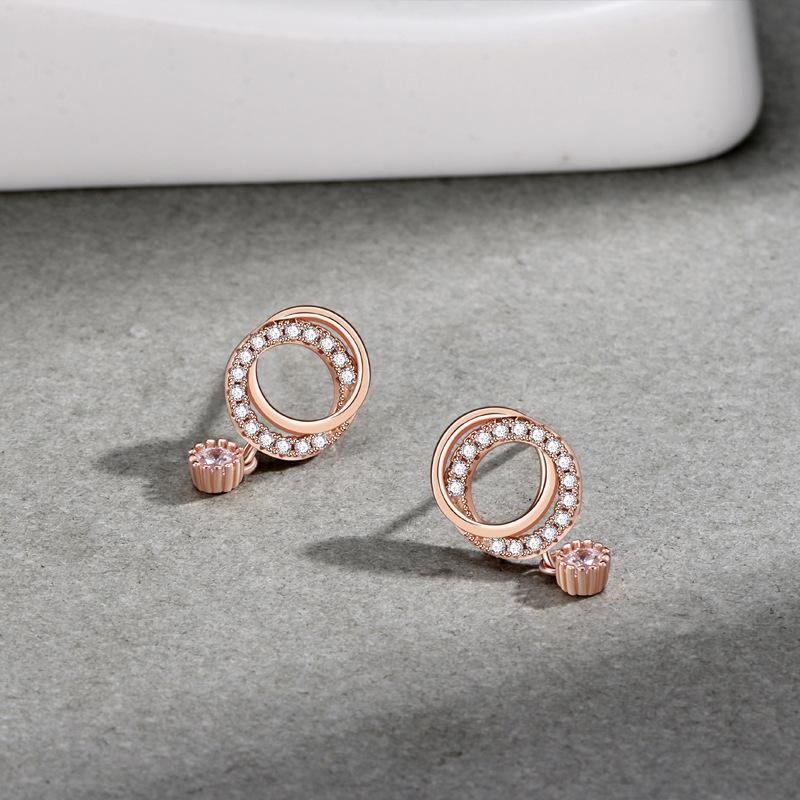 

Серебряные Простые Серьги Женские Инс Тренд Нишевый Дизайн Чувство Темпераментные Серьги Модные Серьги в Стиле Холодного Ветра Серьги