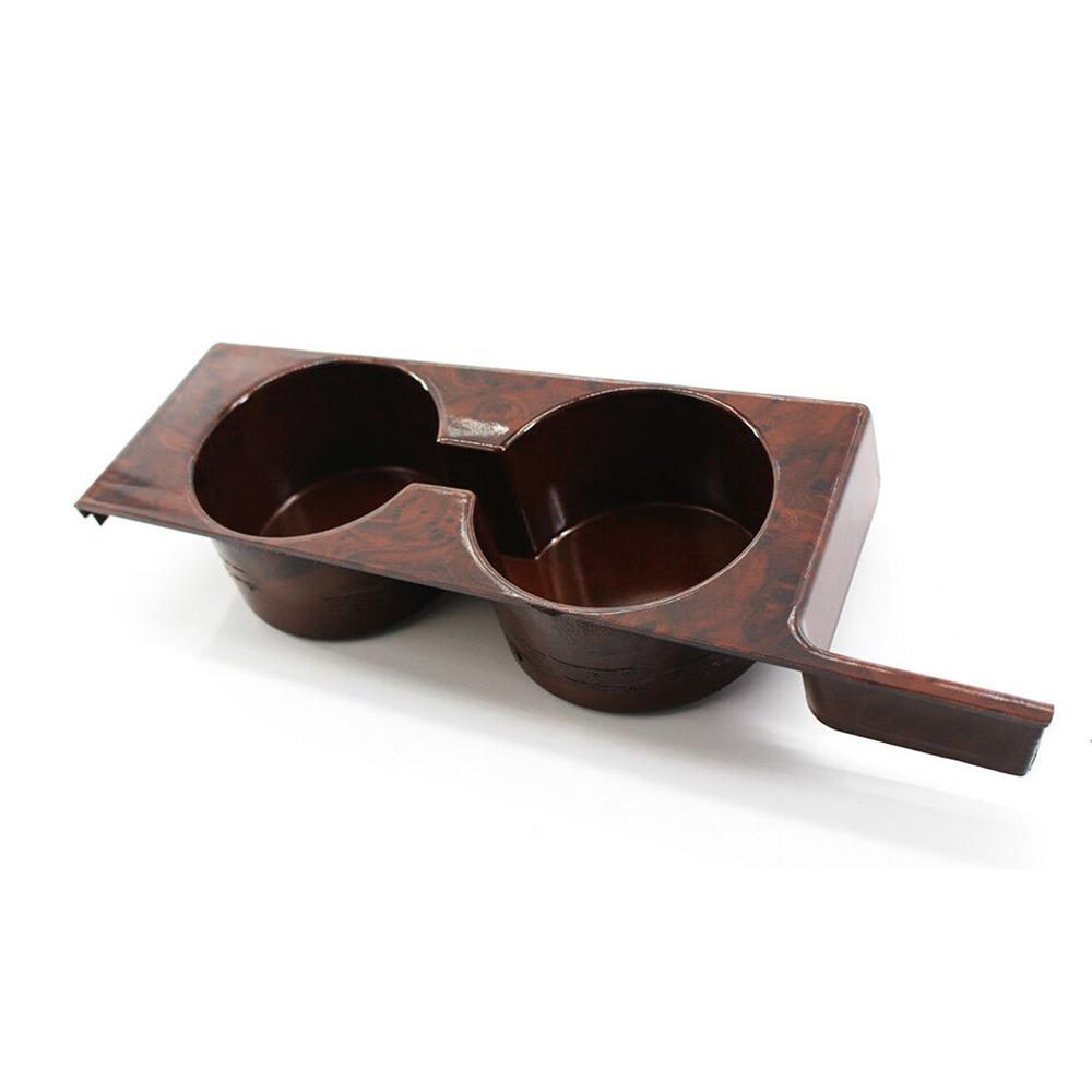 Double Cup Bracket On The Center Front Console Peach Wood/Carbon Fiber Pattern For BMW E39 525i 528i 530i 540i M5 1997-2003 ST000405-B