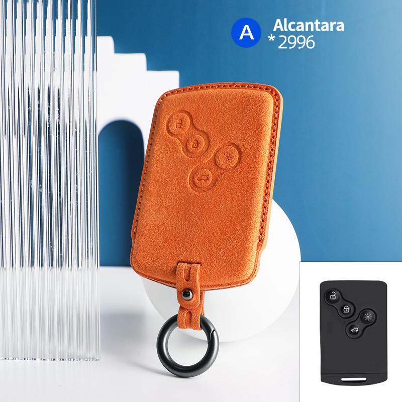 

car Key Case Cover suede For For Renault Laguna Megane Scenic Clio Captur Fluence Koleos Logan Duster Sandero accessories