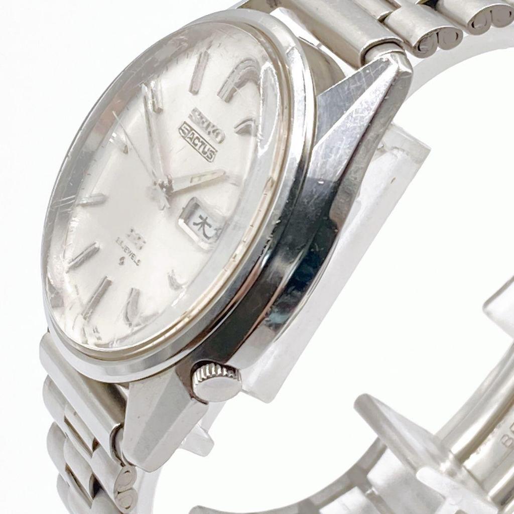 Used 311 SEIKO 5 ACTUS Men's Watch Automatic SS Day Date 25 Jewels Vintage Antique