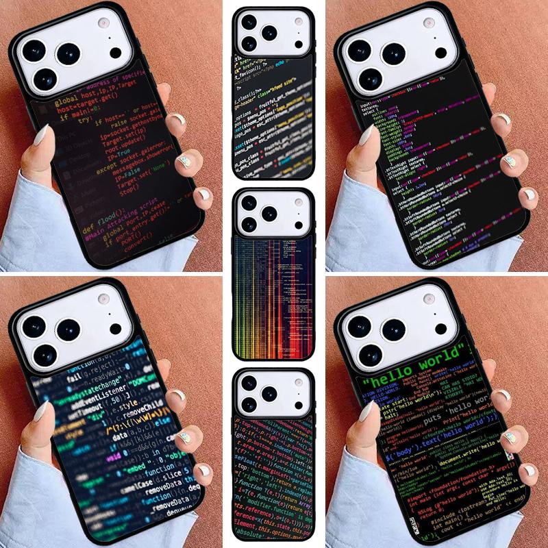 The Code design programmer Phone Case for iPhone 17ProMax 12 13 14 15 16e 17 Pro Max Plus Air Cover