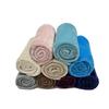 Custom Solid Polyester Winter Flannel Blanket Plush Soft Throw
