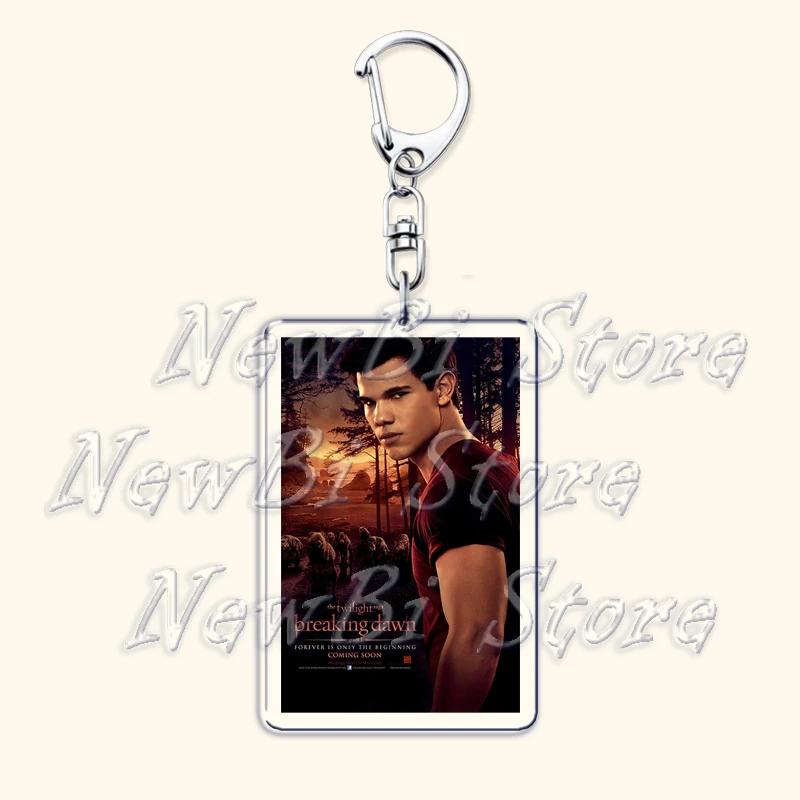 Movie Twilight Vampire Keychain for Accessories Bag Pendant Bella Swan Edward Cullen Eclipse Key Chain Keyring Jewelry Fans Gift