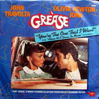 Płyta 7-calowa JOHN TRAVOLTA & OLIVIA NEWTON-JOHN - You're The One That I Want RS891 RSO 1978 Kanada Rock Używana