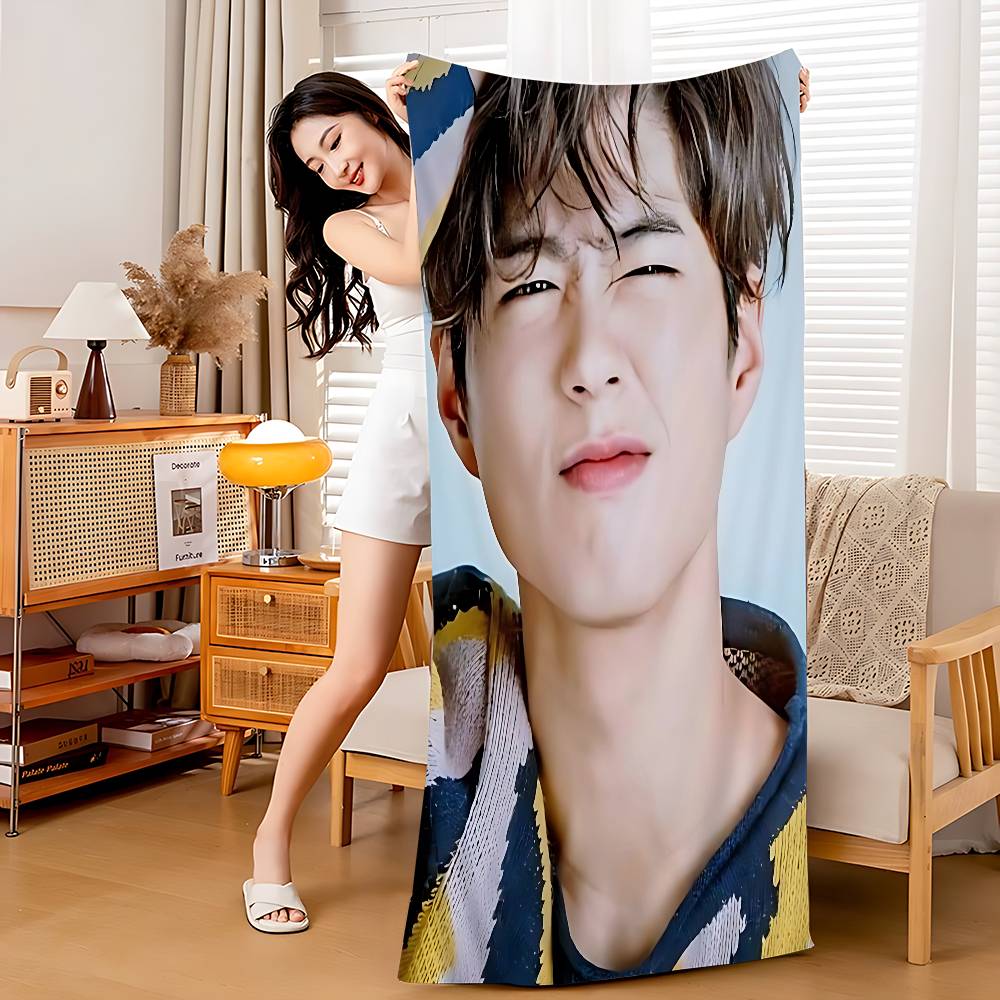Classic Kpop Park Bo Gum Microfiber Blanket Quick Drying Beach Towels Oversized Printing Super Absorbent Pool Towel Blanket